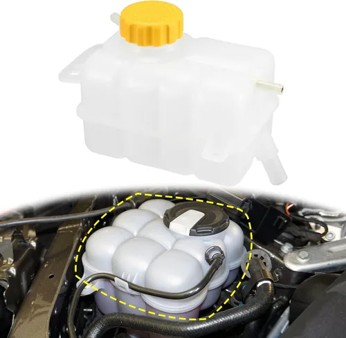 Vista 3 de X AUTOHAUX 1 Unidades Refrigerante Radiador Depósito Depósito 96930818 95216944 Refrigerante Desbordamiento Botella con Tapa para Pontiac G3 Base