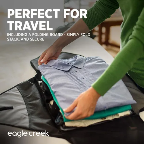 Vista 2 de Eagle Creek Pack-It - Carpeta original para ropa, bolsas de ropa perfectas para viajes, con tabla plegable sin arrugas y alas de compresión