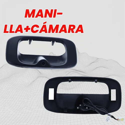 Vista 2 de Master Tailgaters Bisel negro para portón trasero con cámara de respaldo de repuesto para Chevrolet Silverado/GMC Sierra (1999-2006) IP68