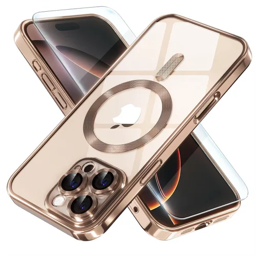 Vista 30 de Misea Funda magnética para iPhone 14 compatible con MagSafe [nunca amarillenta] [protección contra caídas de grado militar] protector completo