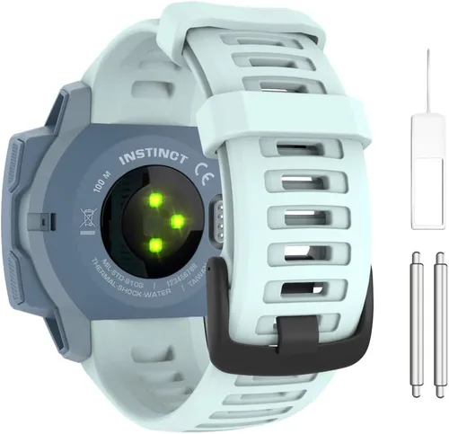 Vista 17 de MoKo - Correa de silicona compatible con Garmin Instinct e Instinct 2 Verde militar