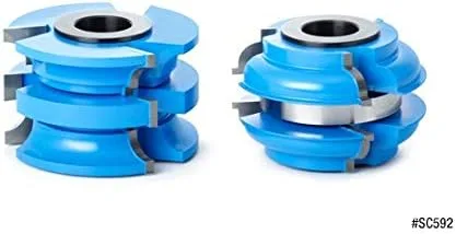 Vista 3 de Amana Tool - SC592 2 piezas de carburo con punta de 3 alas y perfil de riel puerta exterior 2-7/8 diámetro