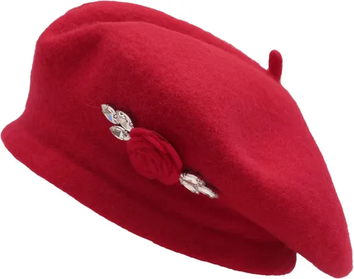 Vista 14 de ZLYC Boina Francesa de Lana Sombrero Color Sólido Gorra Boina para Mujeres y Niñas Amarillo básico