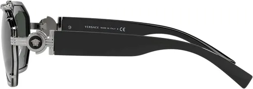 Vista 3 de Versace VE2228 - Lentes de sol 100171 negroverde oscuro 2323in Negro