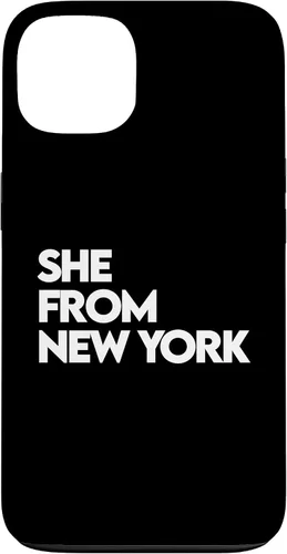 Vista 7 de She from New York Shirt, She's from NY NYC, Bronx, 713 832 Case for iPhone 17
