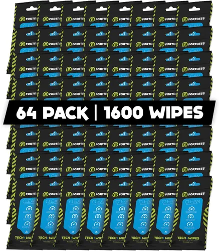 Vista 11 de Fortress Toallitas electrónicas (25 unidades, paquete de 3) toallitas para llevar para pantallas, teléfonos, teclados, monitores de TV, pantallas
