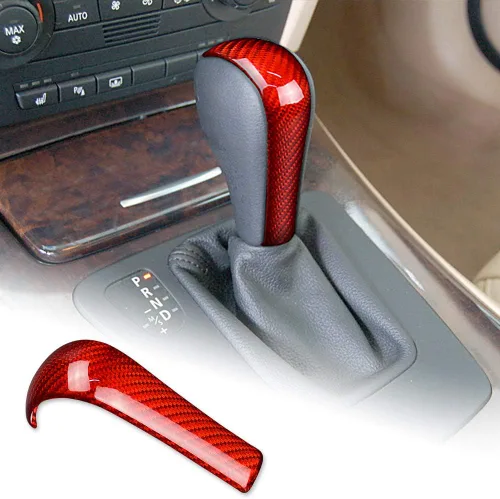 Vista 10 de AIRSPEED Cubierta de fibra de carbono para pomo de palanca de cambios BMW, control central, protector de cabeza de palanca de cambios, accesorios