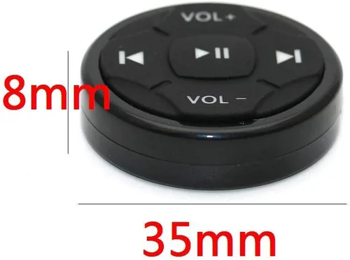 Vista 3 de YuYue Electronic Botón inalámbrico Bluetooth de botón multimedia para selfie, control remoto de música, inicio de Siri para iPhone. Se aplica al