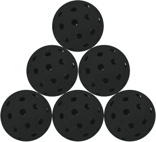 Vista 2 de Paquete de 6 pelotas de pickleball deportivas para exteriores - 40 pelotas de pickleball - Bolas de pickleball de EE. UU. aprobadas por USAPA
