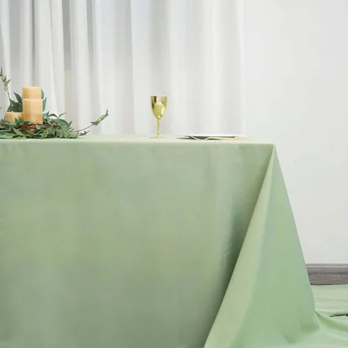 Vista 157 de Efavormart - Mantel redondo de poliéster de 108 pulgadas, 108 pulgadas, para bodas, fiestas, banquetes, restaurantes, color verde manzana