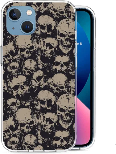 Vista 6 de Funda compatible con iPhone 12 Pro Max, funda protectora delgada y suave de poliuretano termoplástico a prueba de golpes con diseño de perros