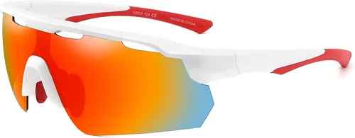 Vista 9 de AUCIP Gafas de sol deportivas para hombres y mujeres para béisbol ciclismo pesca golf ciclismo al aire libre con protección UV polarizada
