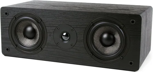Vista 3 de Micca MB42-C - Altavoz de canal central para cine en casa, sonido envolvente, pasivo, de 2 vías (negro, cada uno)