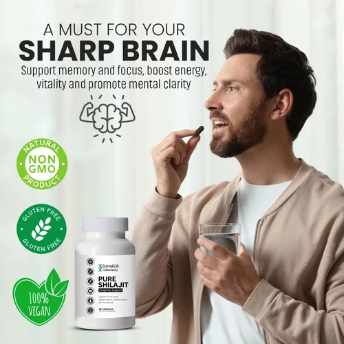 Vista 3 de Shilajit 100% puro, shilajit orgánico del Himalaya para hombres y mujeres, más de 85 minerales traza ricos en ácido fúlvico, suplemento Shilajit
