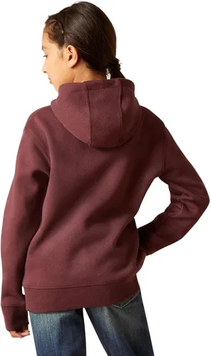 Vista 2 de Sudadera con capucha bordada Flora para Niña