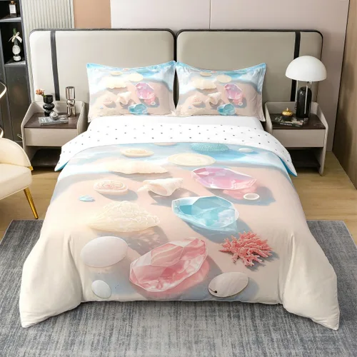 Vista 32 de jejeloiu Cute Mushroom Decor Duvet Cover 100% Cotton for Kids Boys Girls Twin Size Botanical Plants Bedding Set Cartoon Mushrooms Comforter Cover