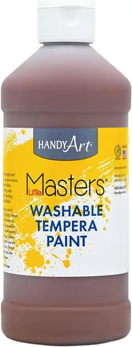 Vista 62 de Handy Art Little Masters - Pintura lavable, 16 onzas, color negro Bright & Mixable, High Opacity, Washable Colors for Classroom, Students, Kids