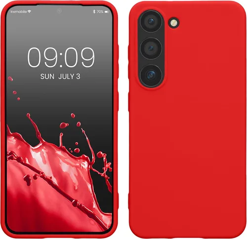Vista 93 de kwmobile Funda compatible con Samsung Galaxy S23 - Funda protectora de silicona TPU suave y delgada - Piedra antigua