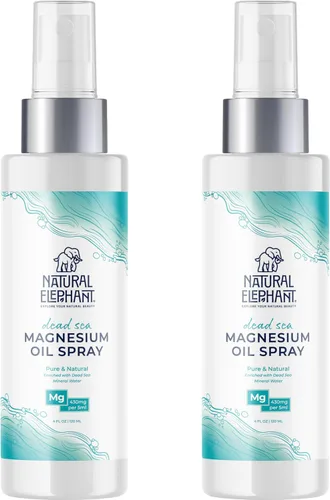 Vista 9 de Natural Elephant Spray de aceite de magnesio del Mar Muerto para uso tópico 100% puro Promueve la relajación y el bienestar