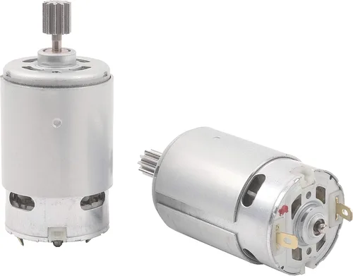 Vista 2 de SHENGLE 2 piezas 550 30000RPM 12 voltios motor eléctrico, alta velocidad RS550 12V motor caja de cambios accesorios para ruedas eléctricas niños