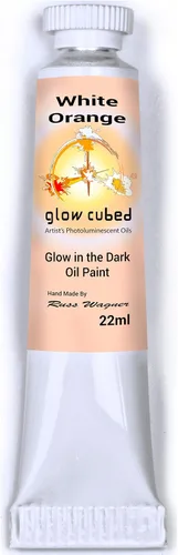 Vista 33 de Pintura al óleo profesional que brilla en la oscuridad Artista Pintura al óleo luminiscente fosforescente autoluminosa Glow Cubed
