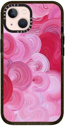 Vista 65 de CASETiFY Funda Impact para iPhone 13 [Protección contra caídas de grado militar 4X de 8.2 pies/Compatible con Magsafe] - #1 Mom - Transparente