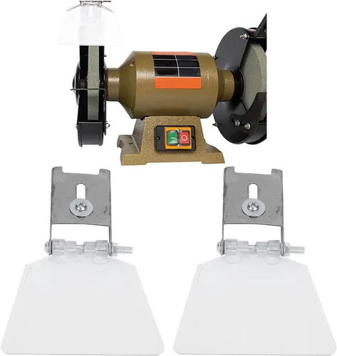 Vista 2 de Accesorios para amoladora de banco pequeño, cubierta de escudo para amoladora de banco, 2 unidades, amoladora de banca, protector de ojos, amoladora
