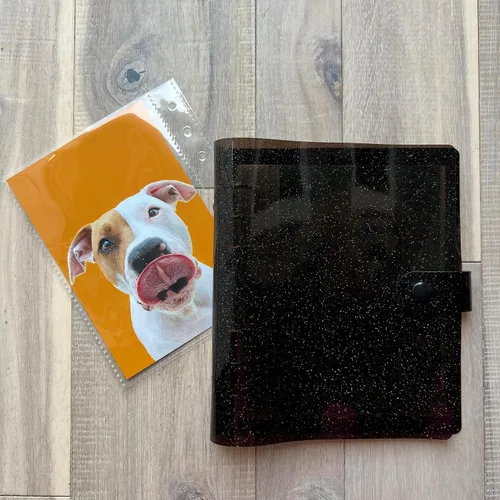 Vista 22 de Álbum de Fotos de Cabina de Fotos 2x6 - Cuaderno con Purpurina de 6 Anillos Carpeta Brillante con 20 Fundas para Fotos de 2 por 6 - Se Adapta a 80