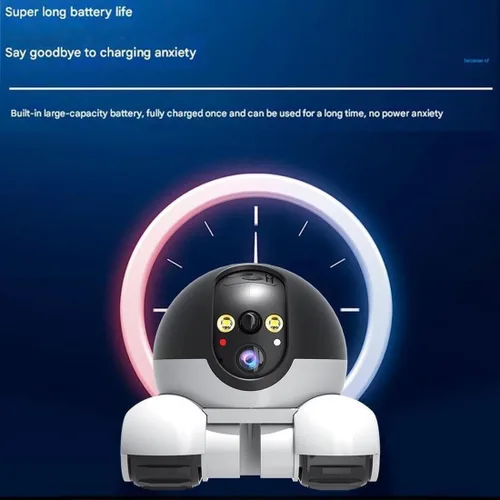 Vista 8 de Cámaras para mascotas de 360° para interiores, robot móvil de la cámara del Wifi
