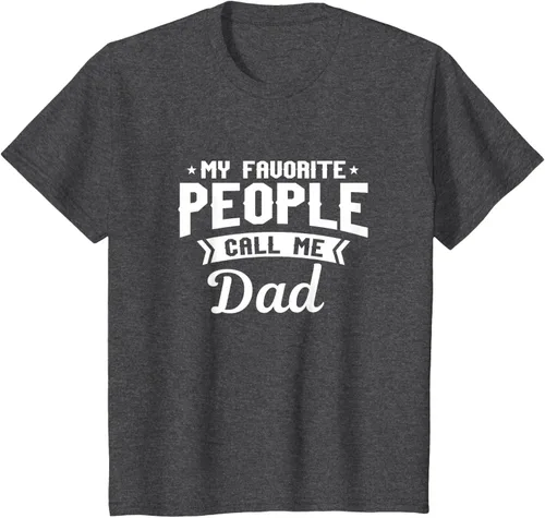 Vista 32 de My Favorite People Call Me Dad - Camiseta divertida, Negro, S