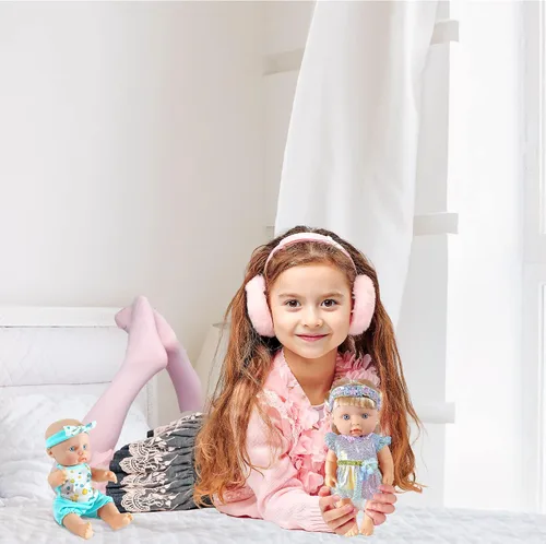 Vista 7 de WONDOLL 19 piezas de ropa de muñeca de 8 a 10 pulgadas, accesorios para bebé, ropa de muñeca, disfraces, regalo de Navidad y cumpleaños para niña