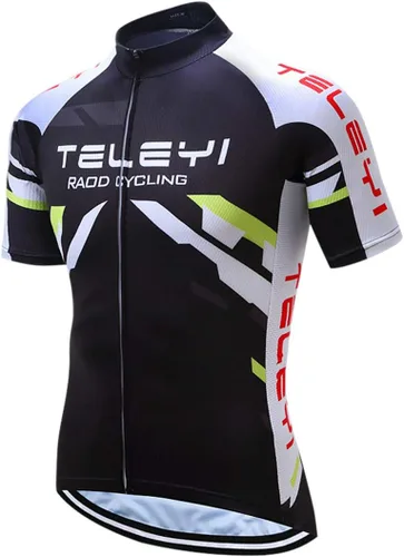 Vista 18 de Ciclismo Jerseys Sets Manga Corta Bicicleta Ropa Trajes Bicicletas Top Hombres MTB Jersey Transpirable Verano Verde Negro 1