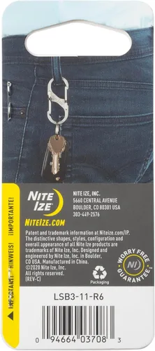 Vista 8 de Nite Ize Mosquetón doble S-Biner SlideLock tamaño 3, con cierre, Acero inoxidable