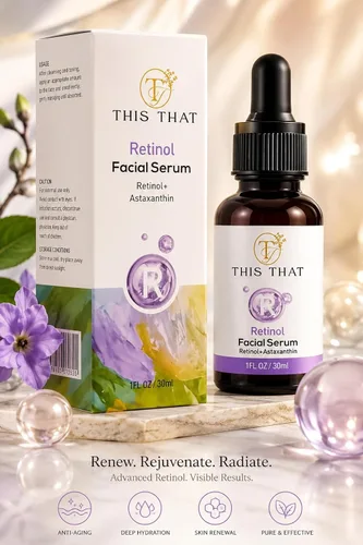 Vista 2 de TTFM - Suero facial de retinol de 1.0 fl oz, 1.0 onzas líquidas, suero de retinol + astaxantina, suero facial de fórmula hidratante, cuidado