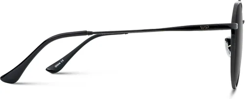 Vista 5 de WearMe Pro Gafas de sol polarizadas aviador para mujeres y hombres protección UV lente reflectante rosa azul aviadores negros
