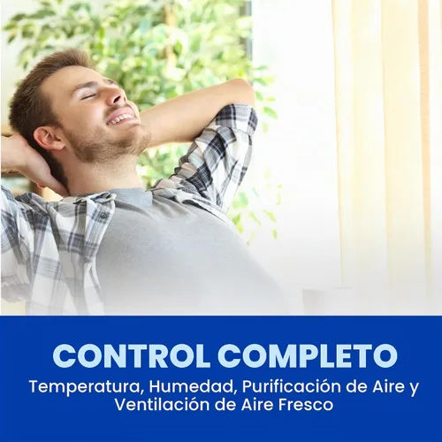 Vista 7 de AprilAire 8910W Termostato programable Wi-Fi de pantalla táctil con control IAQ; compatible con Amazon Alexa y Google Assistant