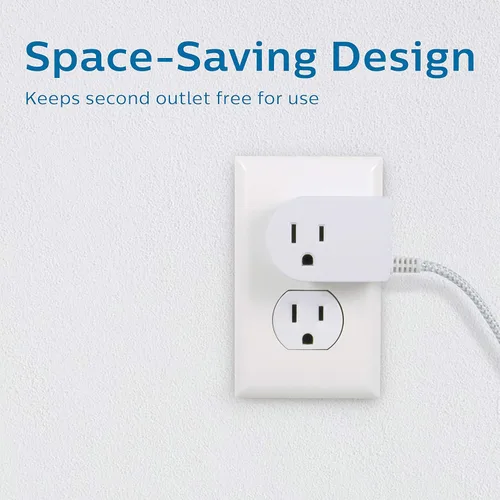 Vista 6 de Philips Interruptor de encendido/apagado con cable trenzado, cable de 6 pies, mesa Para montaje en mesa o pared, perfecto para lámparas/luces