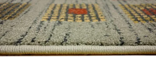 Vista 10 de Unique Loom Fars Collection - Alfombra moderna clásica de diseño geométrico inspirado en tribal, 2 pies 7 pulgadas x 10 pies 0 pulgadas, azul