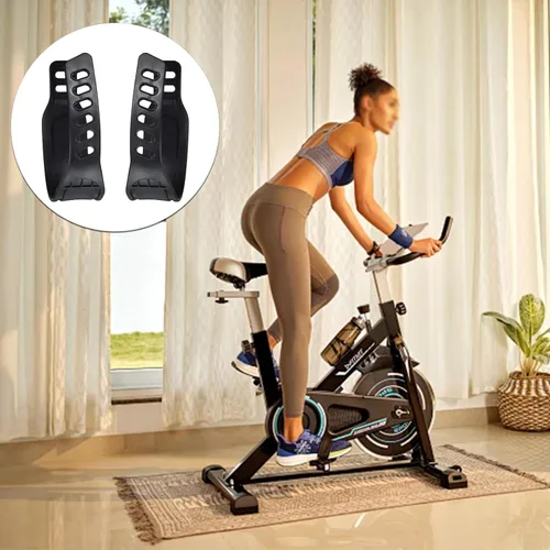 Vista 7 de 1 par de correas ajustables para pedal de bicicleta de ejercicio, correas de repuesto para pie de bicicleta estacionaria, universal para bicicleta A