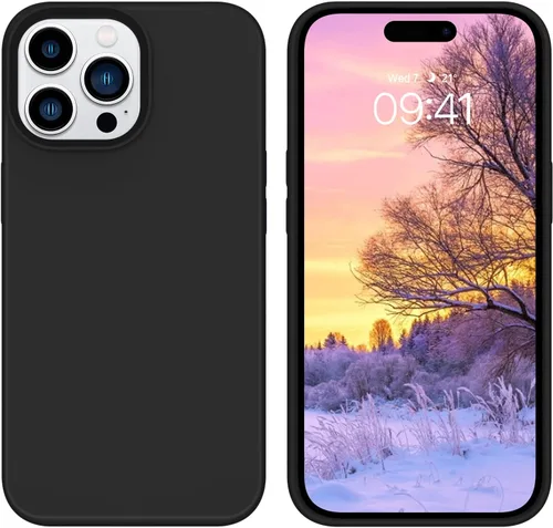 Vista 52 de GUAGUA Funda compatible con iPhone 17 Pro Max de 6.9 pulgadas, silicona líquida, goma de gel suave, delgada, forro de microfibra delgada