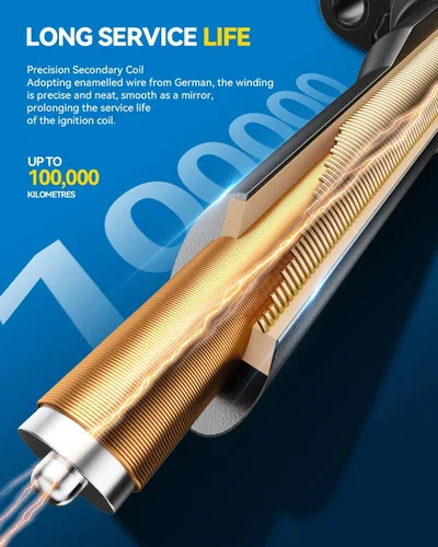 Vista 4 de PHILTOP Paquete de bobinas de encendido, compatible con 328i, X5, 328i xDrive, X1, 335i, 325i, 528i, X3, Cooper, 535i, 320i, 330i, 535i xDrive, 320i