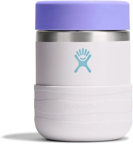 Vista 14 de Hydro Flask Recipiente de alimentos aislado – Contenedor de aperitivos para niños y lonchera – Tarro de comida de 12 onzas en color morado anémona