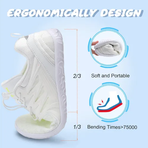 Vista 5 de L-RUN Zapatos de agua para hombre y mujer, zapatos de agua descalzos para senderismo, secado rápido, calcetines acuáticos para natación, buceo