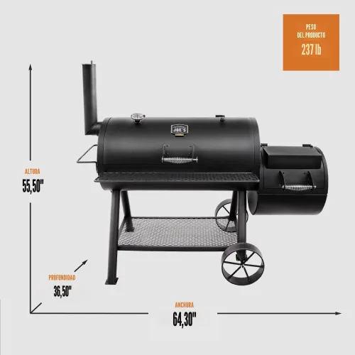 Vista 7 de Oklahoma Joe's® Longhorn Ahumador Offset - 13201747-50