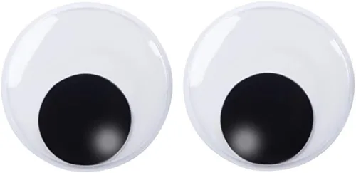 Vista 10 de DECORA Ojos Saltones Móviles de Plástico de Gran Tamaño de 3 Pulgadas con Autoadhesivo para Manualidades, Juego de 4 Cd086s1p1