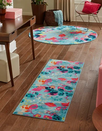 Vista 12 de Unique Loom Azalea Collection - Alfombra de área Indica (2 pies x 3 pies 1 pulgada, rectangular, marfil y gris)