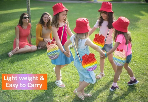 Vista 2 de Bolso cruzado Pop para niñas, Macarrón