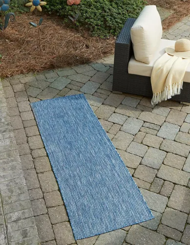 Vista 59 de Unique Loom Collection - Alfombra casual de transición sólida jaspeada para interiores y exteriores