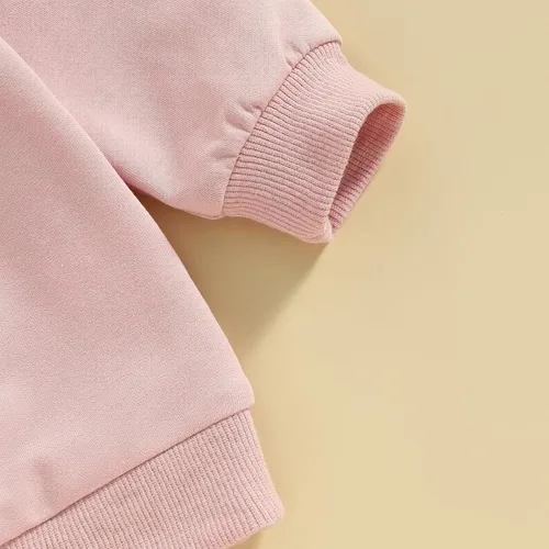 Vista 192 de Traje de San Valentín para bebé, niña, niño, traje de San Valentín, sudadera de manga larga con estampado de corazón