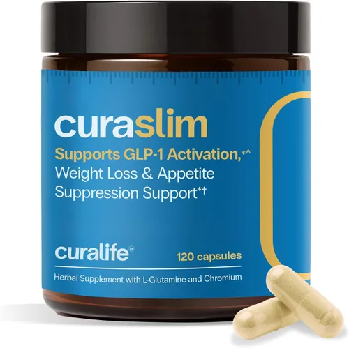 Vista 6 de Curalin & Curaslim Apoya el azúcar equilibrado, frenar los antojos, supresor del apetito, refuerzo del metabolismo, apoyo energético